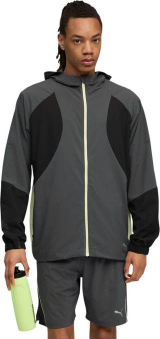 Puma Erkek Gri Run Ultraweave Hooded Jacket Yağmurluk 527842-44