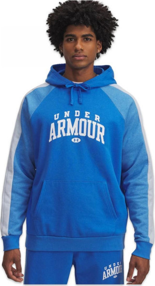 Under Armour 6003958 Ua Rival Flc Cb Hoodie Mavi Erkek Sweatshirt