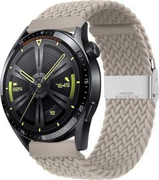 Sneezy Huawei Watch 3 Elite-Classic 46Mm-Watch 3 Pro 22Mm Uyumlu Metal Klips Solo Fiberlink Örgü Kordon