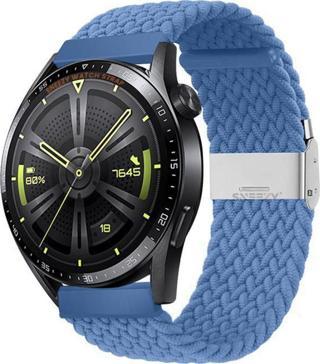 Sneezy Huawei Watch Gt3 Elite-Active 46Mm-Gt3 Pro-Gt3 Se 22Mm Uyumlu Metal Klips Solo Fiberlink Örgü Kordon