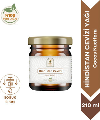 Hindistan Cevizi Yağı 210 ml. %100 Saf