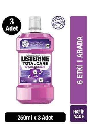Listerine Total Care Ağız Bakım Suyu 250 Ml X3