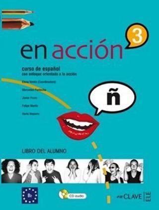 En Accion 3 Libro del Alumno (Ders Kitabı + 2 CD) İspanyolca Orta-üst Seviye - Elena Verdia - Nüans