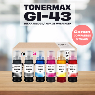 Canon GI-43 Muadil Mürekkep Set / Pixma G540 / G640