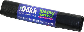 180 ADET FLOREX-619 DÖKK ECO JUMBO ÇİFT YÖNLÜ  20PCS 80X110CM ÇÖP TORBASI 9x20=180 (Timya/Go1395)  2
