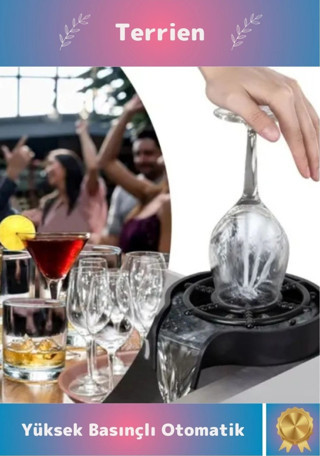 Yüksek Basınçlı Otomatik Bardak Yıkama Aparatı Kupa Durulayıcı Kolay Pratik Kurulum