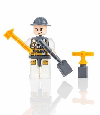 Bayraktar PVC Kutuda Küçük İşçi Yapı Oyuncak (LEGO) BP-603