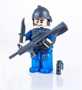 Bayraktar PVC Kutuda Küçük Polis Yapı Oyuncak (LEGO) BP-601