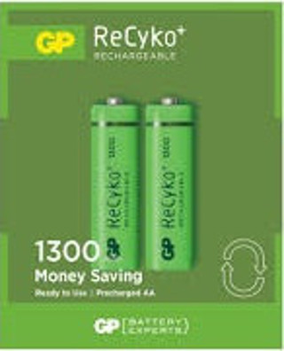 GP RECYKO 1300mAh AA ŞARJLI KALEM PİL 132C133  2Lİ KART (Timya/Go1395)  205167