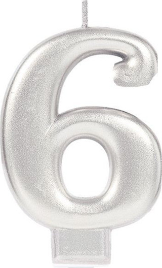 6 Rakam Mum Gümüş Renk (Timya/Go1395)  203798