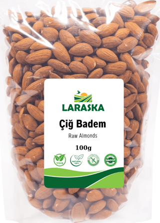 Çiğ Badem 100g Raw Almonds Taze Yeni Mahsül