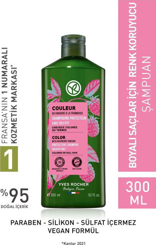 Yves Rocher Boyalı Saçlar Renk Koruyucu Şampuan Sülfatsız,Vegan