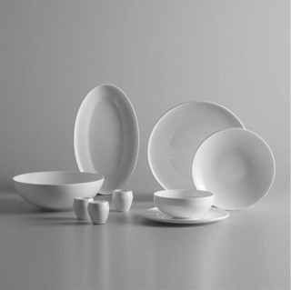 Jumbo Belle 55 Parça 12 Kişilik Yemek Takımı Beyaz