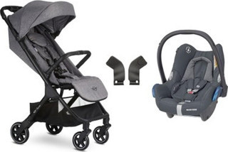 Mini By Easywalker Buggy Snap Kabin Boy Travel Sistem Bebek Arabası - Soho Grey, tek tuşla otomatik katlanan bebek arabası