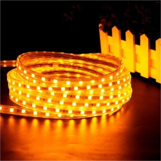 Repplam Hortum LED Amber Metrede 120 Ledli Yüksek Işık 220 Volt Fişli Tak Çalıştır Şerit LED Işık