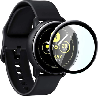 SM Galaxy Watch Active 2 44mm 3D kavisli PC+PMMA Ekran Koruyucu-(5775)