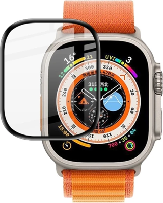 Apple Watch Ultra 49mm 3D Full Kaplama Ekran Koruyucu PET+PMMA-(5775)