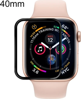 Ally Apple Watch 5-4 40mm 3D PMMA Kavisli Full Cam Ekran Koruyucu-(5775)