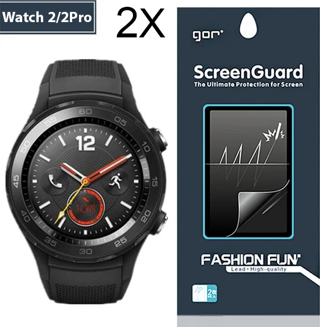 GOR HUAWEİ WATCH 2/ WATCH 2 PRO DARBE EMİCİ EKRAN KORUYUCU 2 ADET SET-(5775)