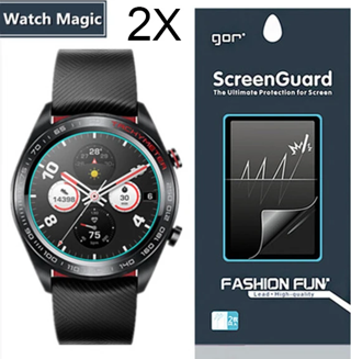 Gor Huawei Watch Magic 2 Darbe Emici Ekran Koruyucu 2 Adet Set-(5775)