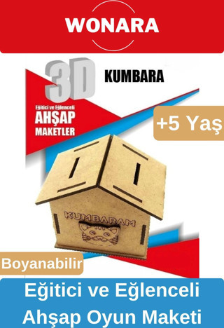 3d Eğitici Zeka Geliştirici Boyanabilir Ahşap Puzzle - Ebeveyn Ve Çocuk İçin Demonte Oyun Maketi