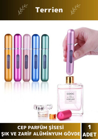 Deluxe Seri Minimal Kullanışlı Taşınabilir Şık Zarif Alüminyum Doldurulabilir Cep Parfüm Şişesi