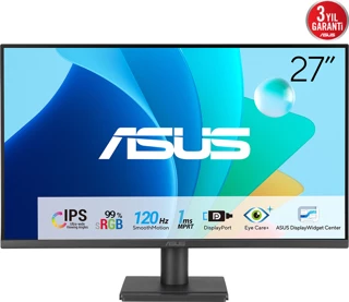 ASUS VA279QG 27″ 120Hz 1ms Eye Care Full HD IPS Gaming (Oyuncu) Monitör