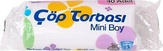 Vista Mini Boy Çöp Torbası 40x50 cm 50 Rulo