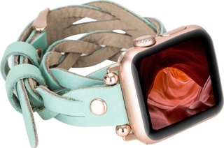 Apple Watch Uyumlu Deri Kordon 38-40-41mm DT RT BRN7