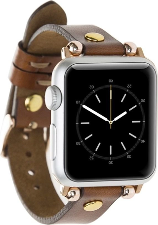 Apple Watch Uyumlu Deri Kordon 42-44-45mm Ferro GT RST2E