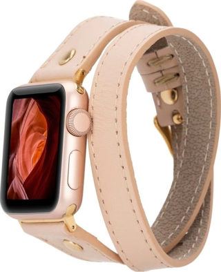 Apple Watch Uyumlu Deri Kordon 42-44-45mm Slim DT GT NU1