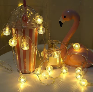 Mini Boncuk Detaylı 3.5 Metre USB LED Işık – 20 LED’li Dekoratif Ortam Aydınlatması (5314)