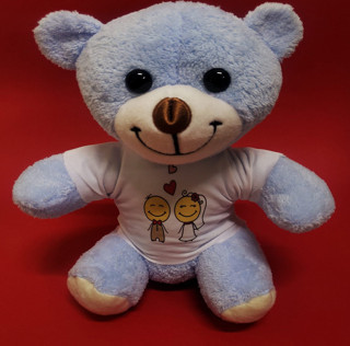 Mutlu Çift Tişörtlü Peluş Ayı