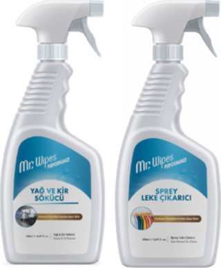 Farmasi Mr. Wipes Sprey Leke Çıkarıcı & Mr. Wipes Yağ Ve Kir Sökücü