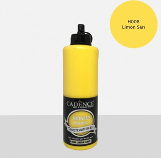 Hibrit Multisurface Akrilik Boya 500 Ml H008 Limon Sarı