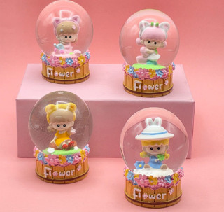 Büro Ev Ofis Dekoru için Tekli Sevimli Tasarım Kar Küresi