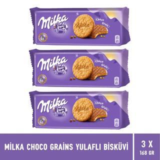 Milka Choco Grains Yulaflı Bisküvi 168 gr 3 Adet