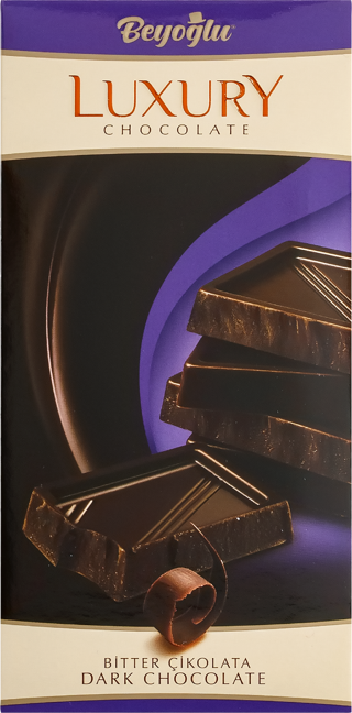 Beyoğlu Çikolata Luxury Bitter Çikolatalı Tablet Çikolata 65 Gr.