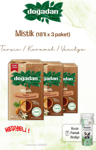 Doğadan x3 Mistik Poşet Çay 18'li ve Rosie