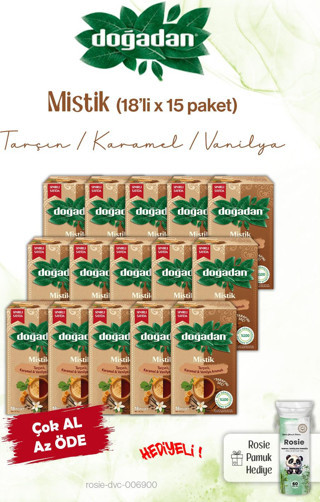 Doğadan 15 Paket Mistik Poşet Çay 18'li ve Rosie
