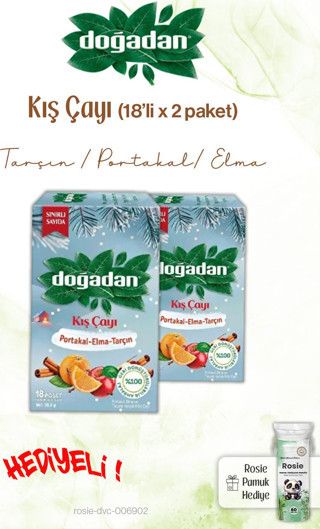 Doğadan Kış Poşet Çay 18'li x2 ve Rosie