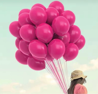 5 Adet Pastel Fuşya Latex Balon 12 Inç