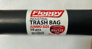 Floppy 800 gr Siyah Konteyner Çöp Poşeti 95X125 cm 120 lt 1 Paket