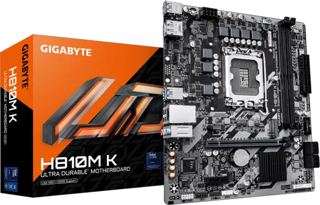 GIGABYTE H810M K 6400MHz DDR5 Soket 1851 M.2 USB 3.2 HDMI mATX Anakart H810M K