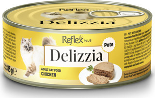 Plus Delizzia / Kıyılmış Tavuklu Yetişkin Kedi Maması 85g