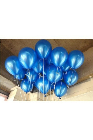 Metalik Balon 12 " Inç Lacivert Renk 25 Adet