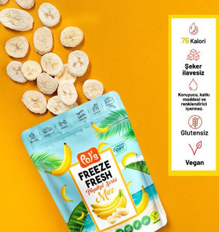 Pol's Freeze Fresh Dondurularak Kurutulmuş Muz 20 gr