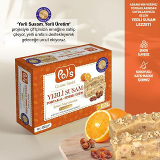 Pol's Gurme Yerli Susam Portakallı Fındıklı Üzümlü Yaz Helvası 350 g