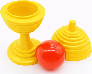 Sarı Renk Sihirli Kupa Top Kaybetme Oyunu 7 cm