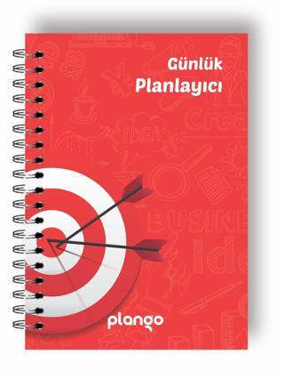 Plango Kırmızı Hedef Günlük Planlayıcı Defter - Daily Planner - Ders Çalışma Planlayıcı Defteri - Planlama